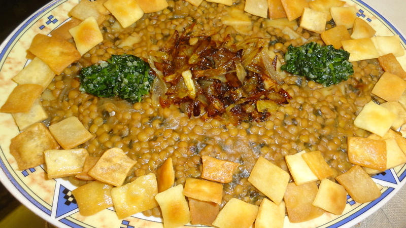 Lentil With Dough (Hara'a Ousba'ou) – Tabkhet el yom